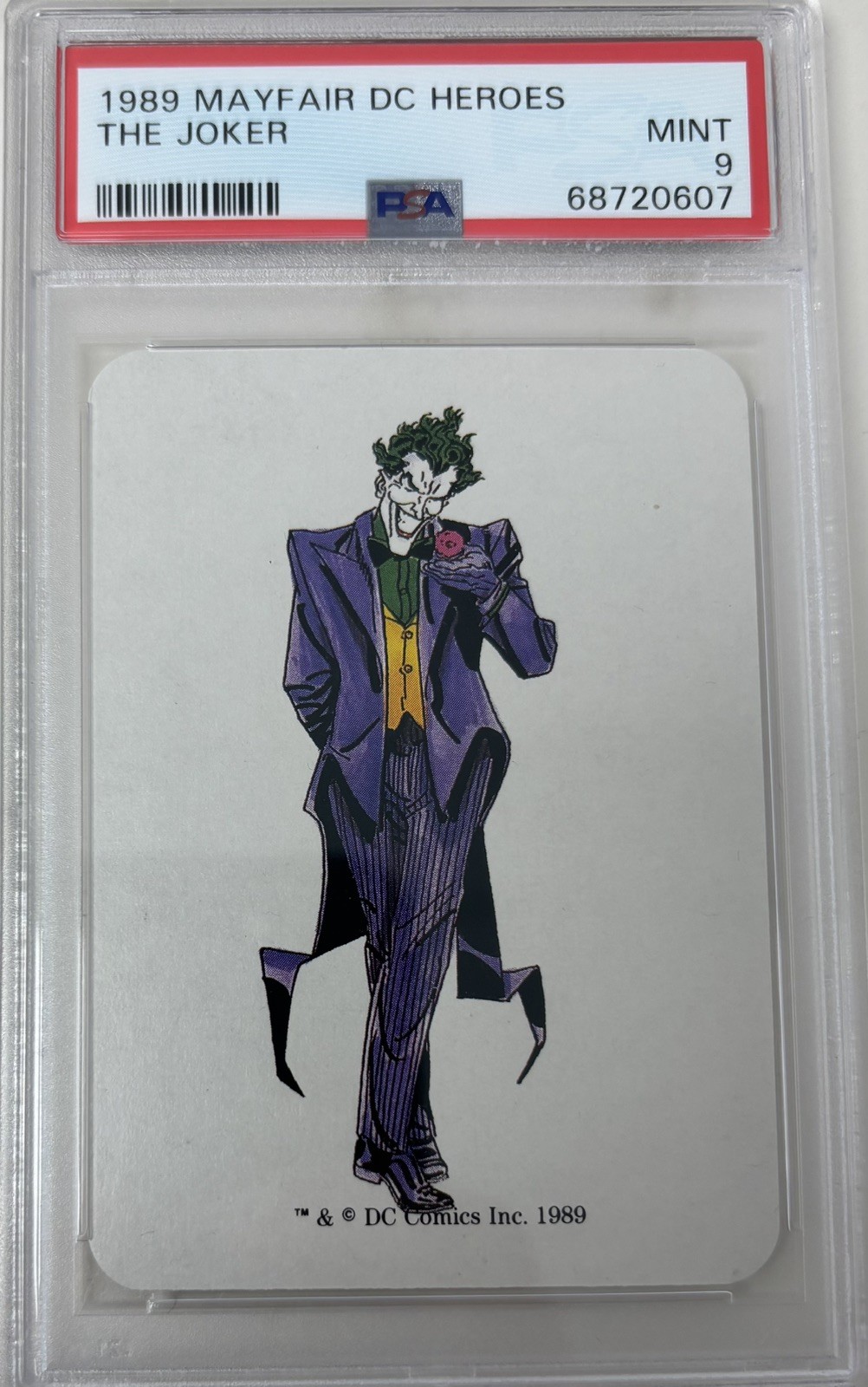1989 Mayfair DC Heroes THE JOKER PSA 9 Batman