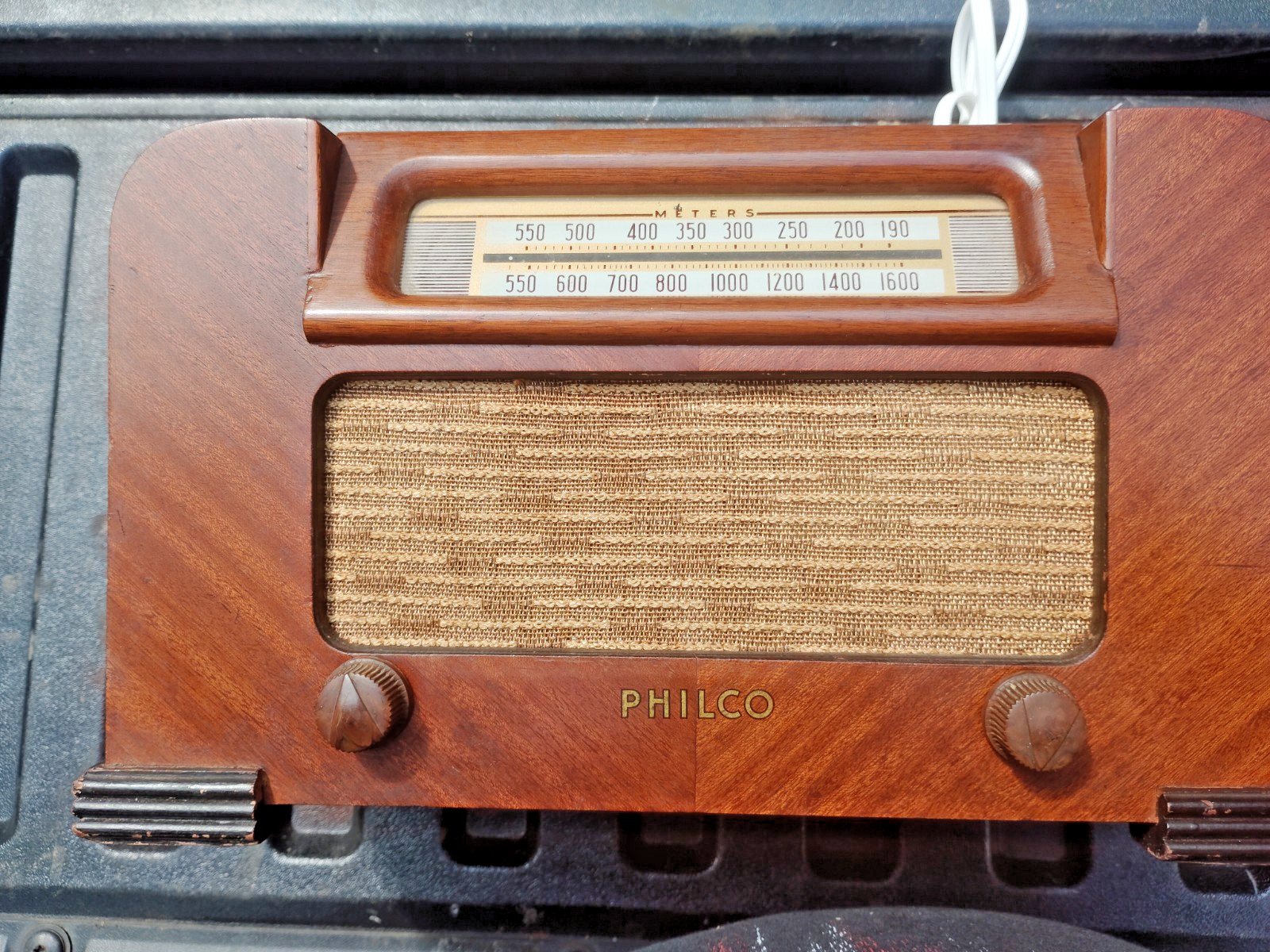 VINTAGE 1942 PHILCO MODEL 42-321  VACUUM TUBE RADIO RESTORED
