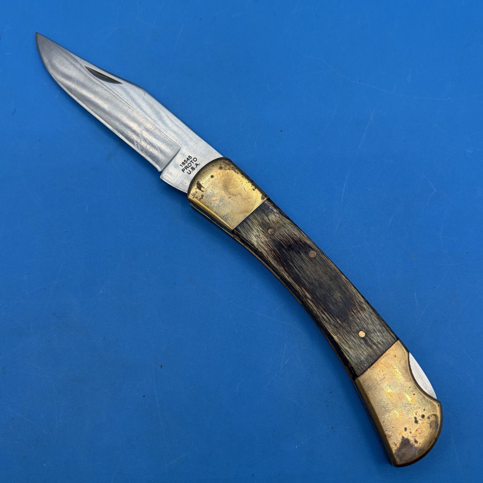 Vintage Proto USA 18545 Folding Hunter Pocket Knife