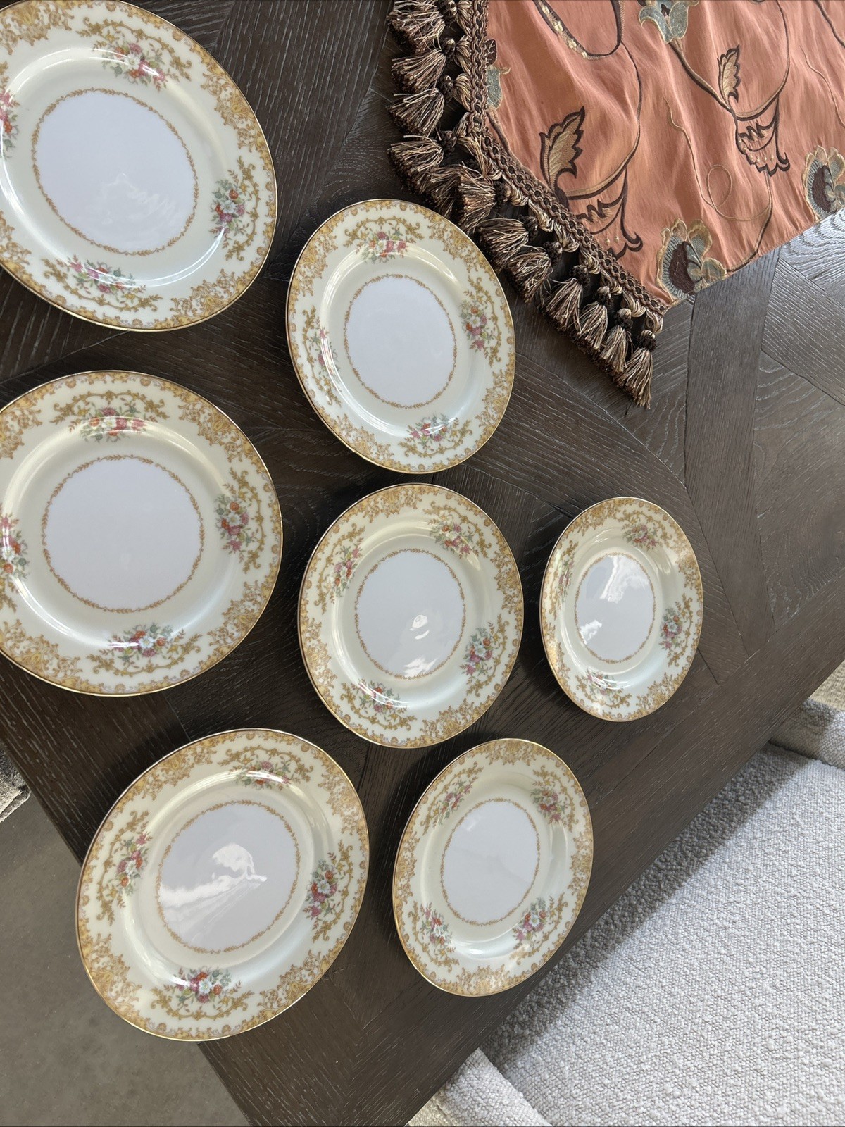 Rare Noritake N10 Japan Salad Plate 7.5 Inches Set Of  7