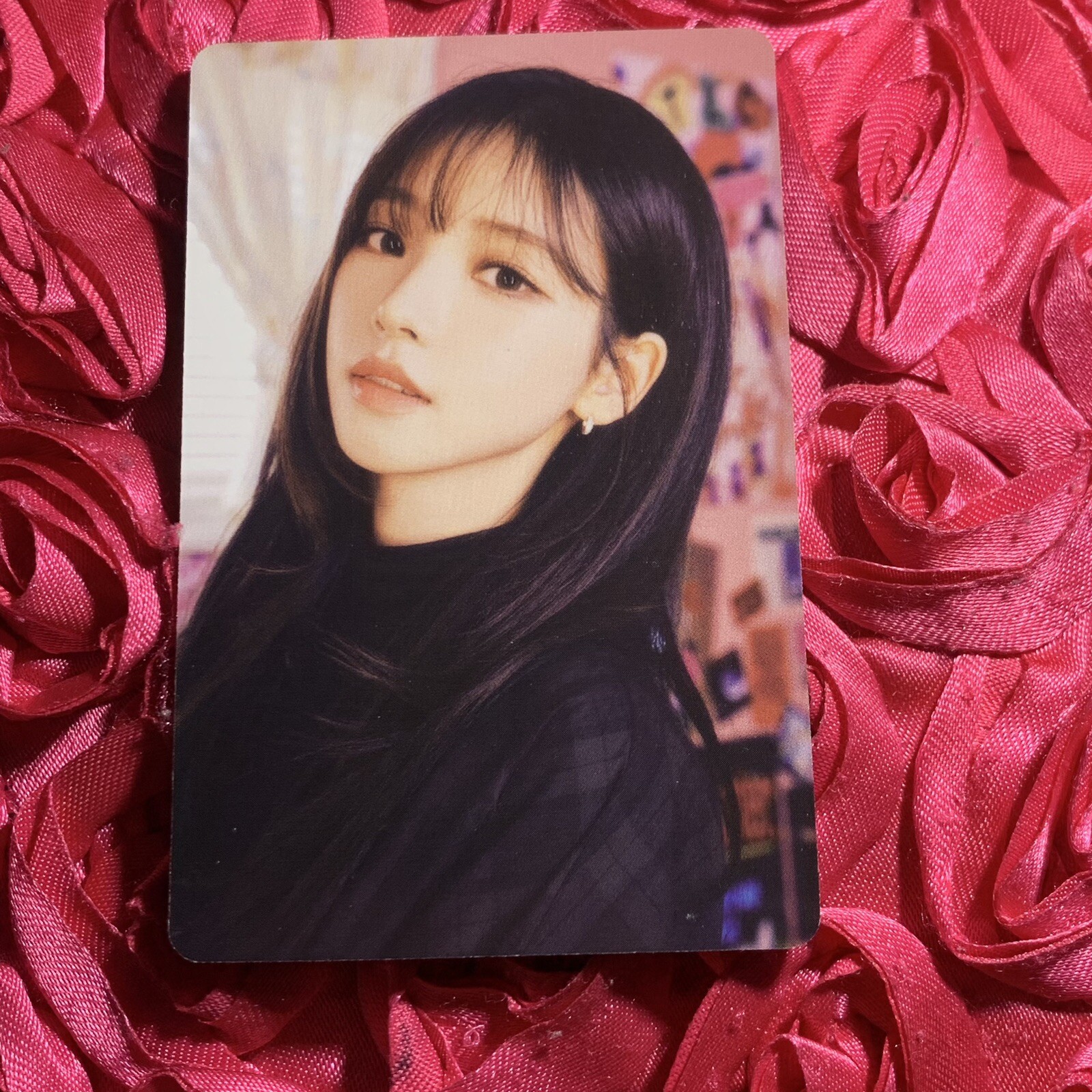 KARINA AESPA SPICY Edition Kpop Girl Photo Card Black Top