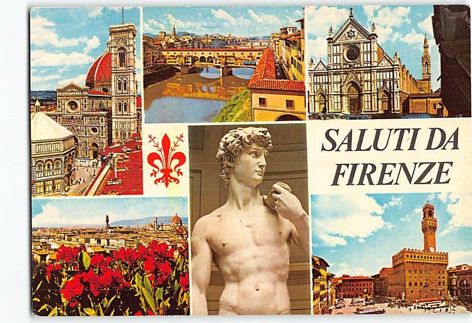 Postcard Saluti Da Florence Italy