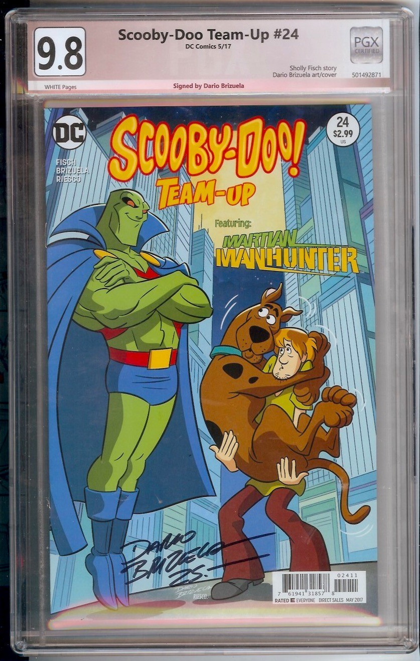 SCOOBY-DOO TEAM-UP  #24  PGX  9.8 SS  • SIGNED BY DARIO BRIZUELA