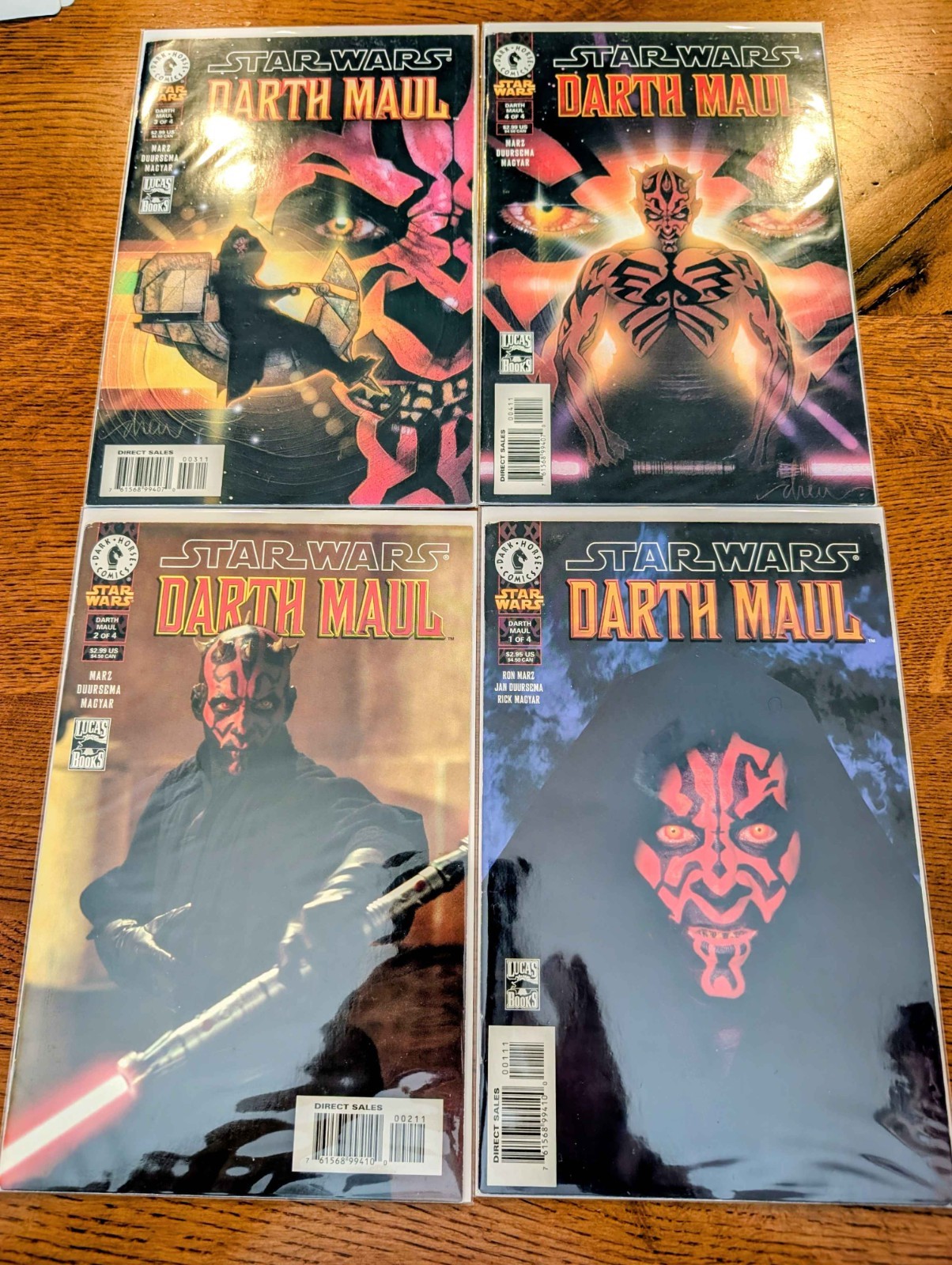 Star Wars Darth Maul Comic Set 1-4 Complete Set  Dark Horse