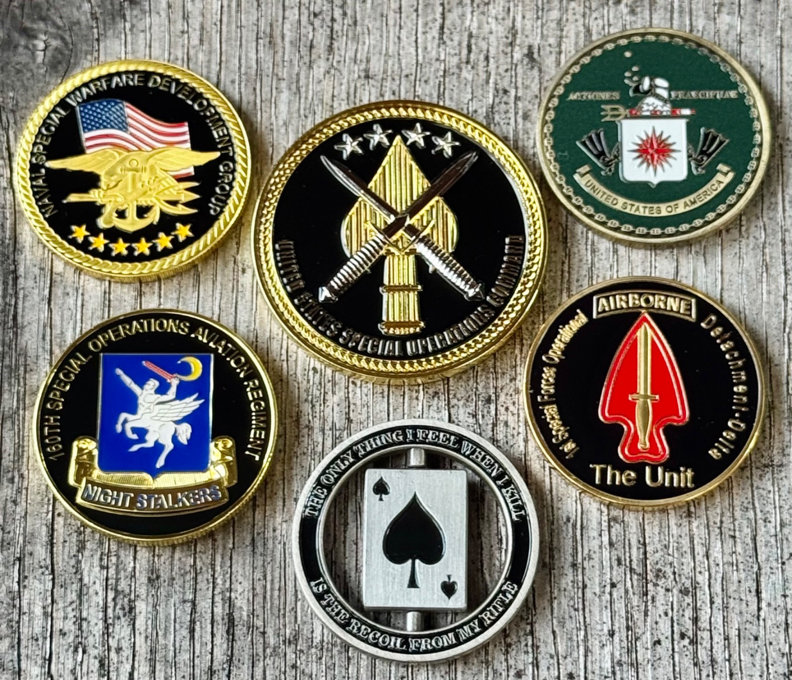 United States Special Operations Command USSOCOM Challenge coin set