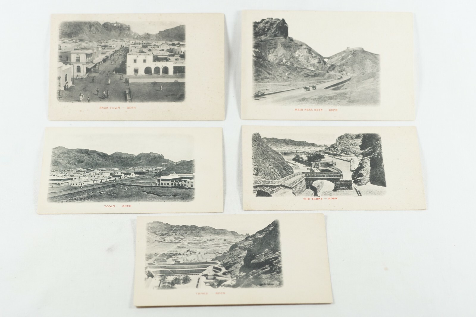 Antique Town Aden Ancient Ruins Arab Aden Yemen Collotype Postcard Collection