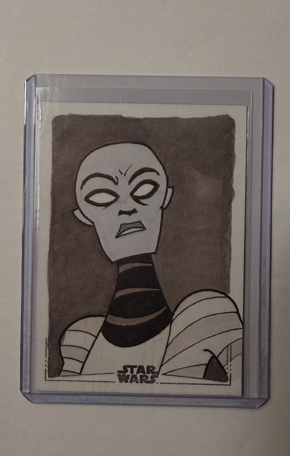 2026 Topps Star Wars ASAJJ VENTRESS Sketch By Limuel Pinzon