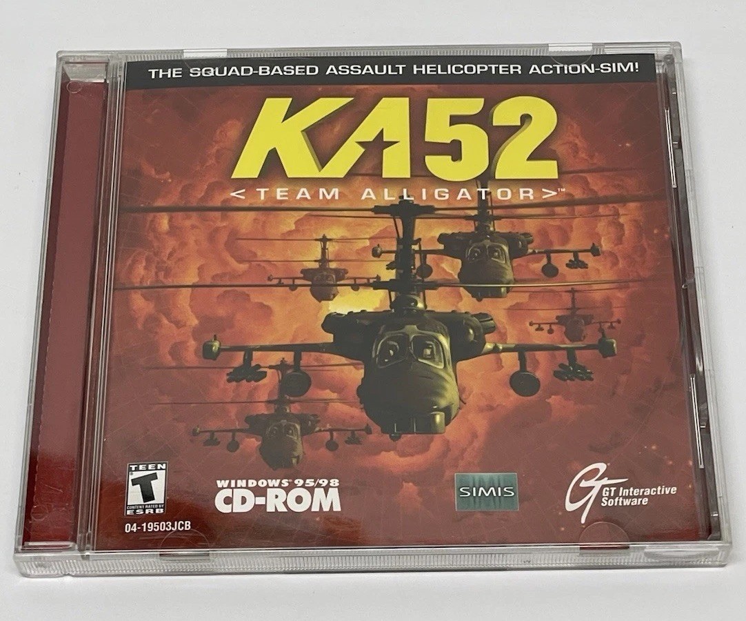KA-52 Team Alligator (PC, 2000) CD Gane SIMIS GT Interactive Software