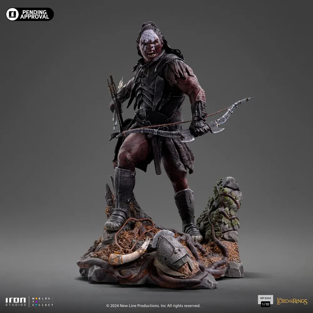 Sealed Lurtz Uruk-Hai Leader 1/10 Statue Lord of the Rings Iron Studios