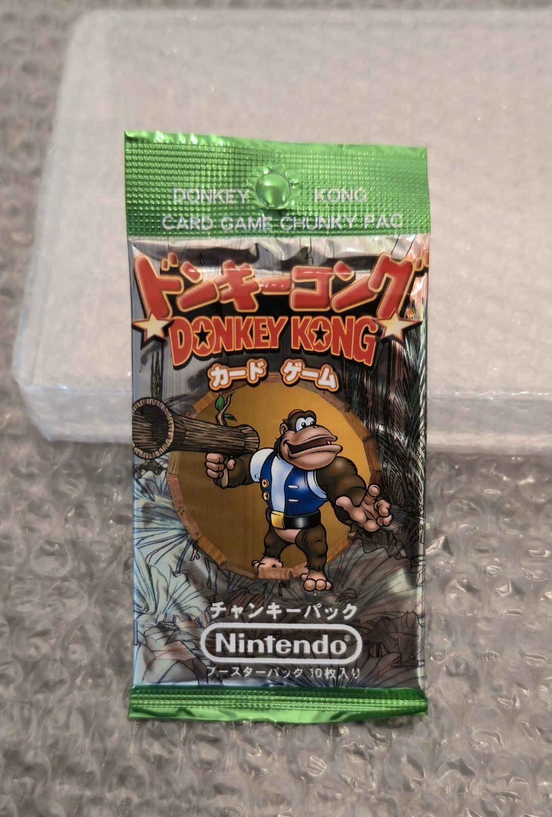 Donkey Kong Card Game Chunky Pac Booster Pack Sealed 1999 Nintendo Vintage Japan