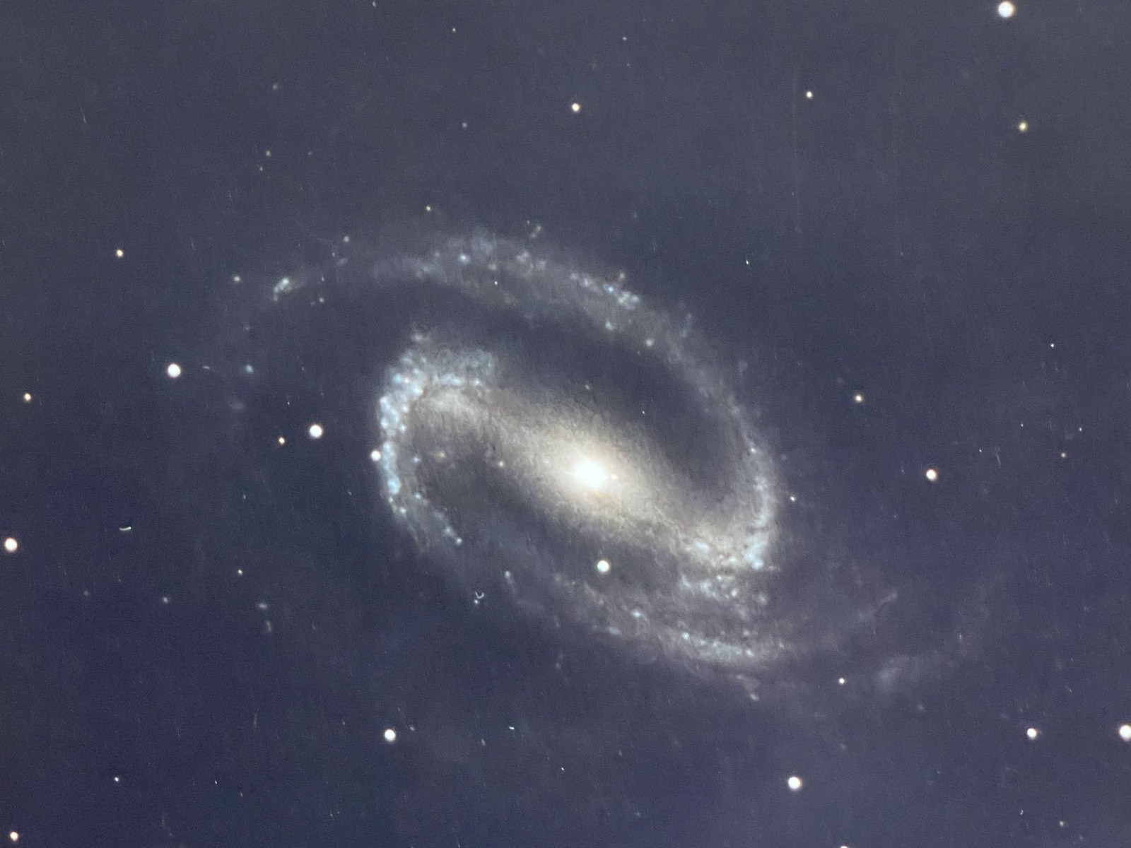 VINTAGE SPACE  BARRED SPIRAL GALAXY  PHOTO DEEP SPACE