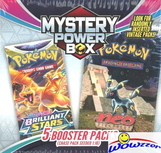 POKEMON MJH MEGA MYSTERY POWER Sealed Box-5 Booster Pack Look for VINTAGE 1:10