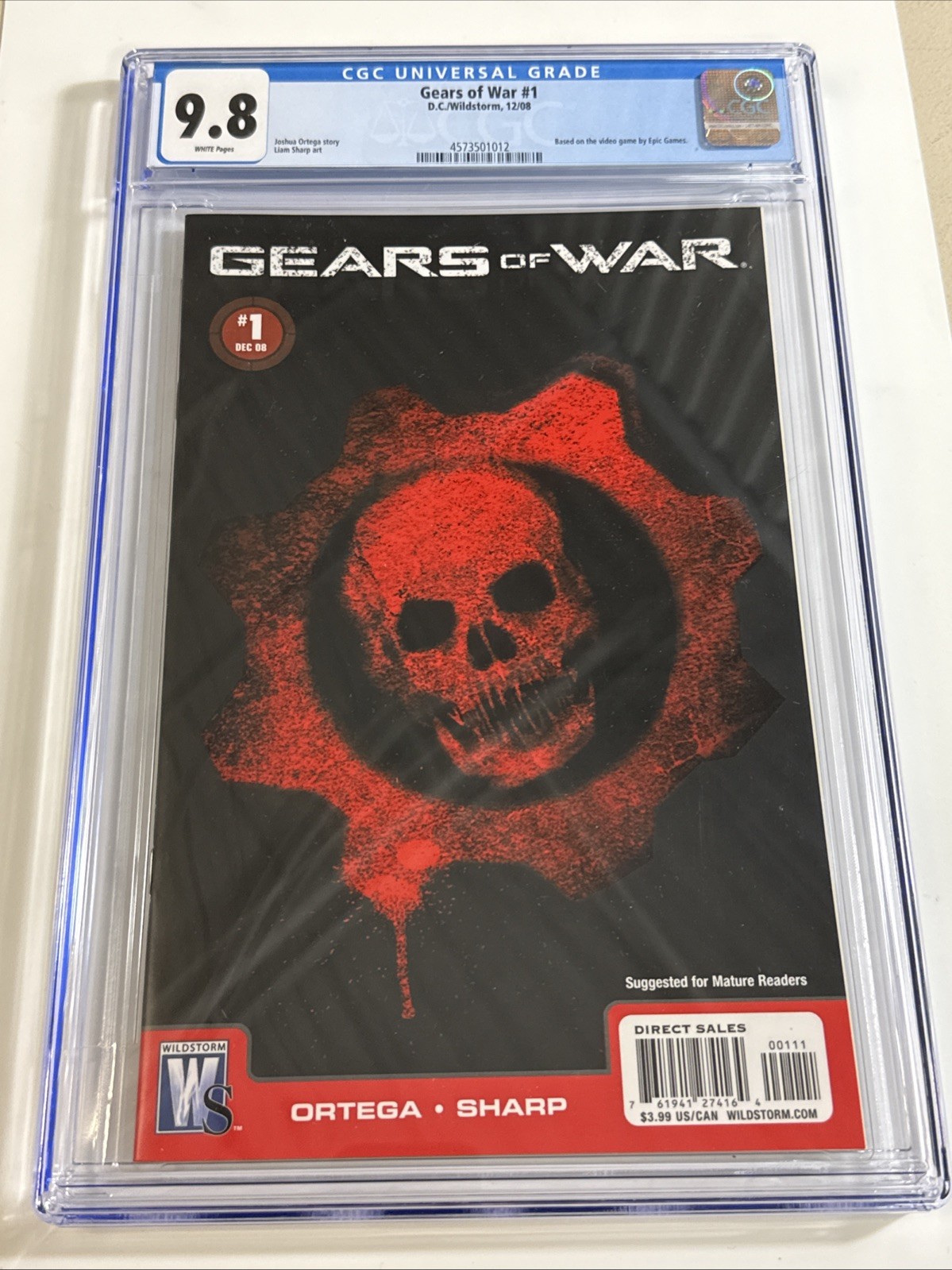 Gears Of War #1 CGC 9.8 DC Wildstorm Comic 2008 Xbox Video Game Epic  