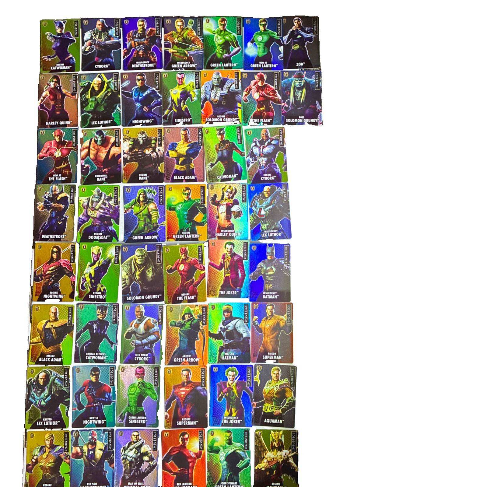 (NEW) DC INJUSTICE ARCADE GODS AMONG US SERIES 5 (50) CARD COLLECTION FOIL