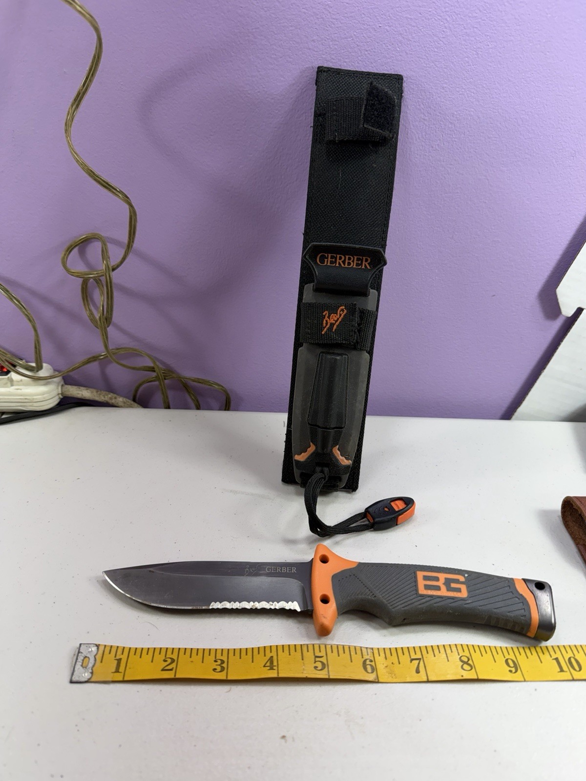 Gerber Bear Grylls Ultimate Pro Survival Fixed Blade Knife Combo Edge Blade