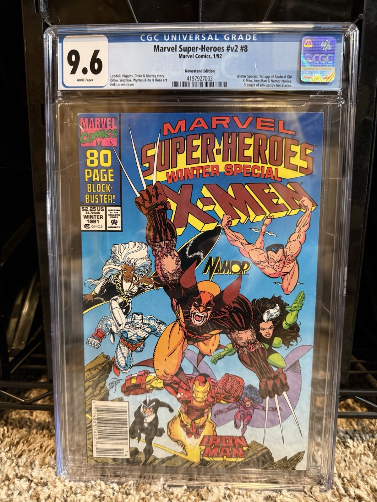 Marvel Super Heroes v2 #8 CGC 9.6 Newsstand First Appearance of Squirrel Girl
