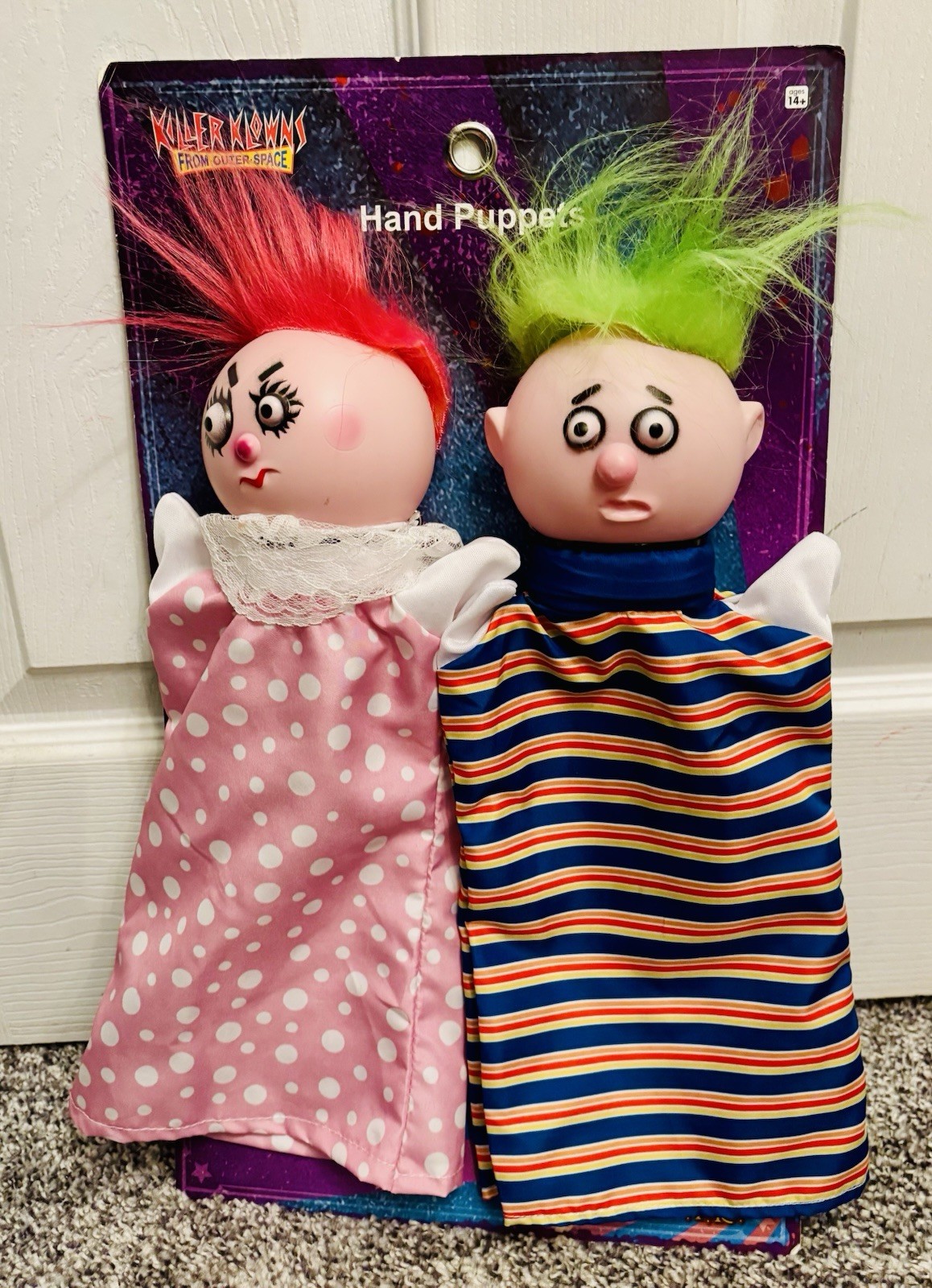 Killer Klowns from Outer Space Hand Puppets Prop Spirit Halloween