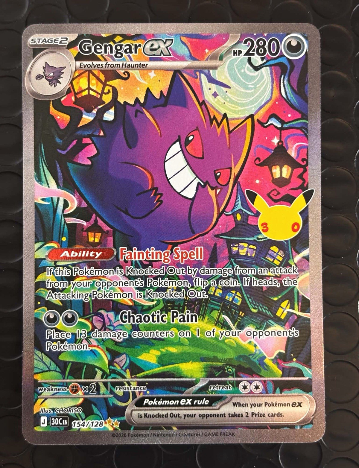 Gengar ex 154/128 Pokemon  Celebrations 30th Anniversary