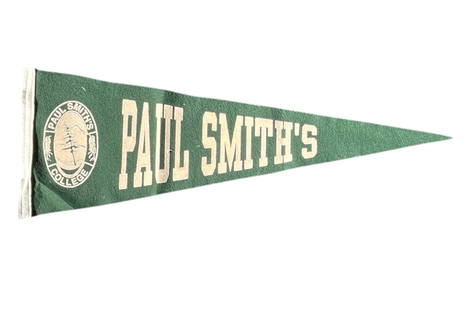 Vintage Paul Smith's College Pennant 25 Inch Flocked Felt