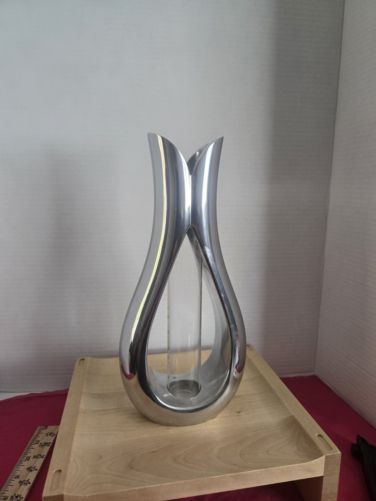 Great Nambe Teardrop Bud Vase (Model MT0388) Designed By Steve Cozzolino In 2009