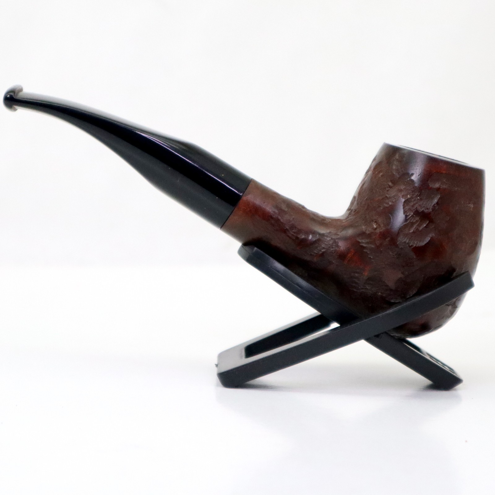 Handmade German Briar Wood Tobacco Smoking Pipe | Rusticated Brown | 6288