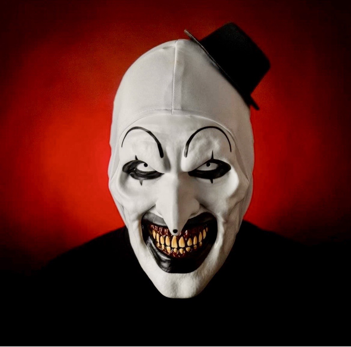 Terrifier 2  Art the Clown Deluxe Latex Mask One Size Fits All New
