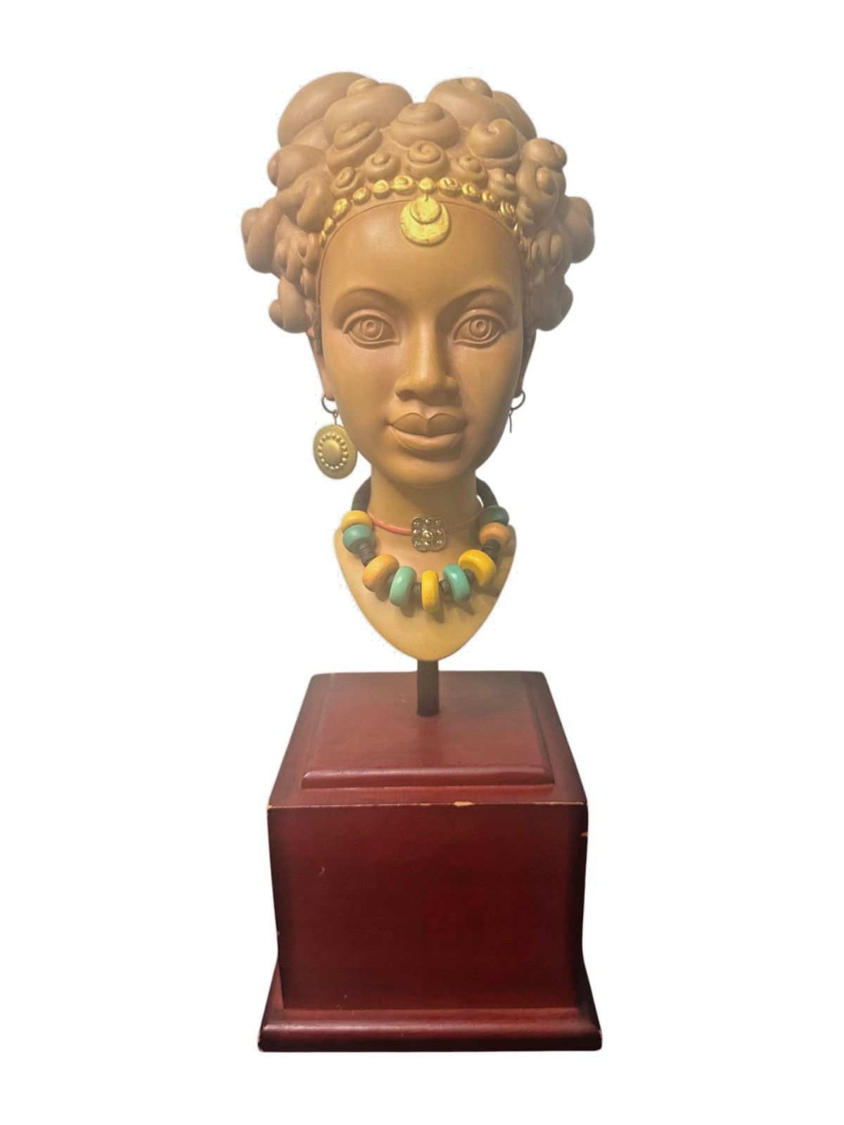 Thomas Blackshear Terracotta Princess Faces Of Beauty African Sculpture USED
