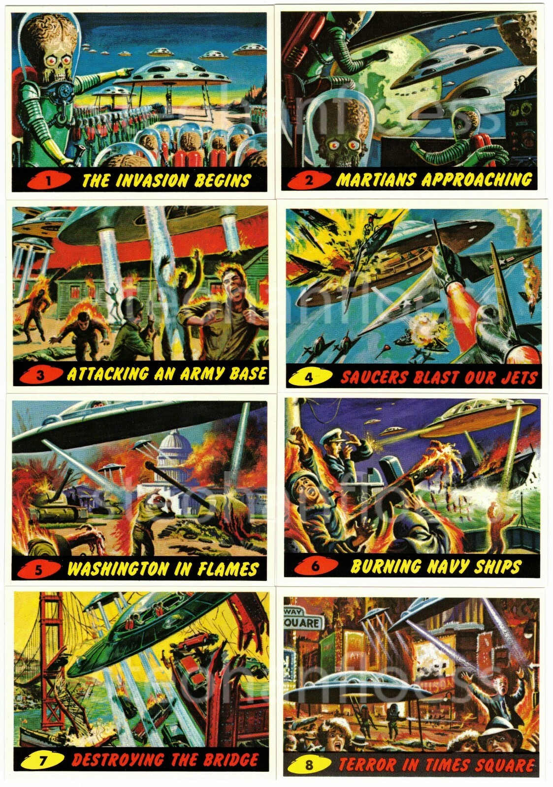1994 Topps Mars Attacks Archives Base Card  #0 / 1-99 You Pick Complete Your Set