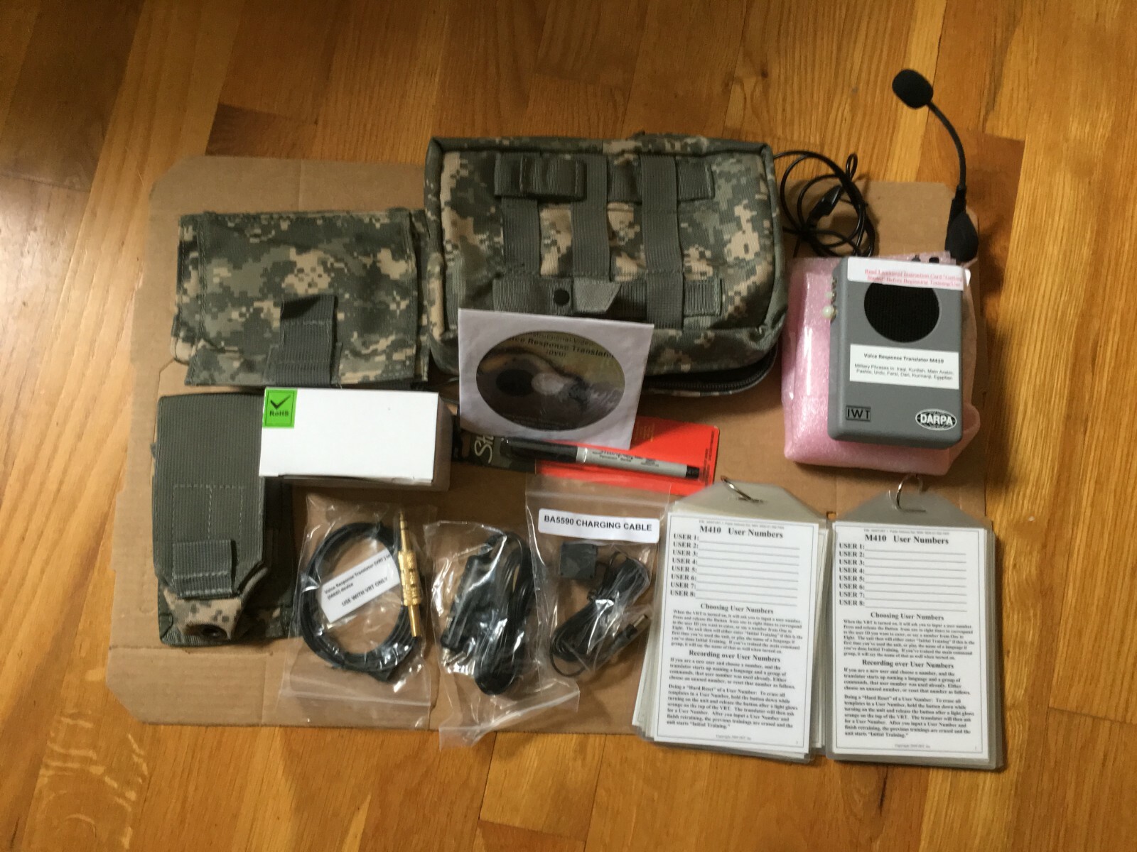 Darpa / CIA - US Army  IWT Miltrans Voice Response Translator VRT - 26 Languages
