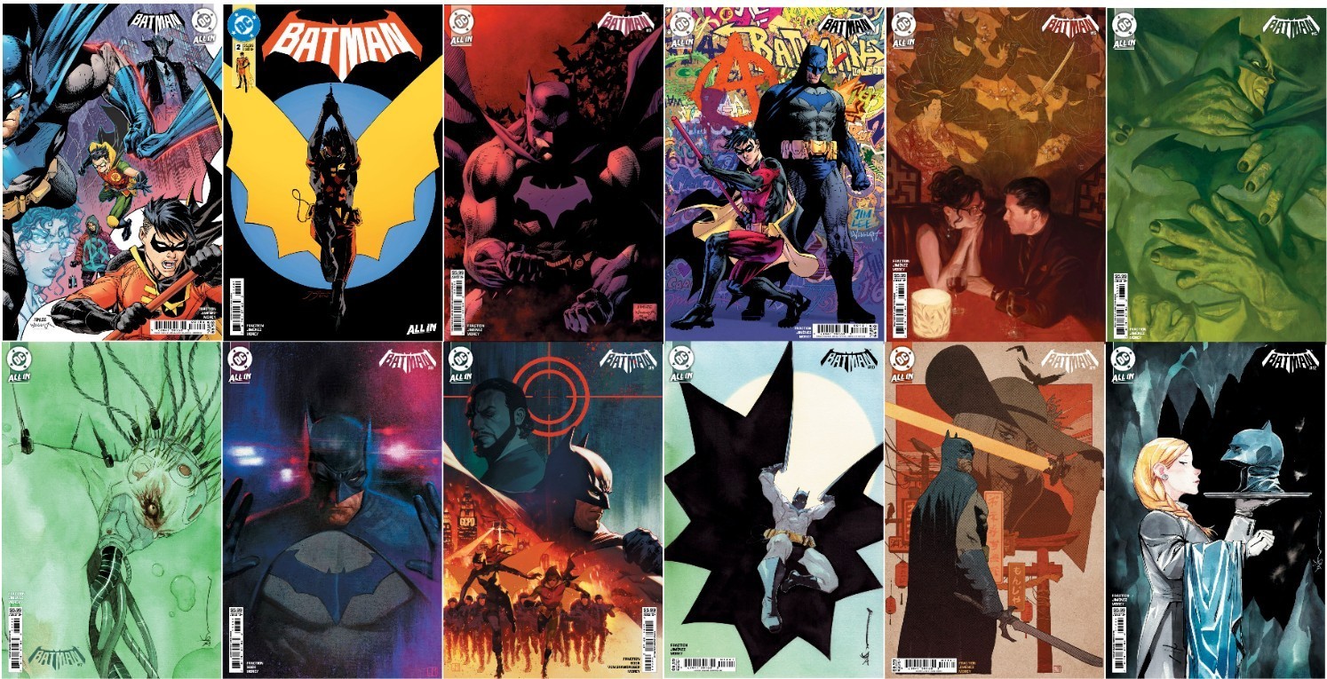 Batman #1-12 First Print Variant Cover Lot (DC Comics 2025)