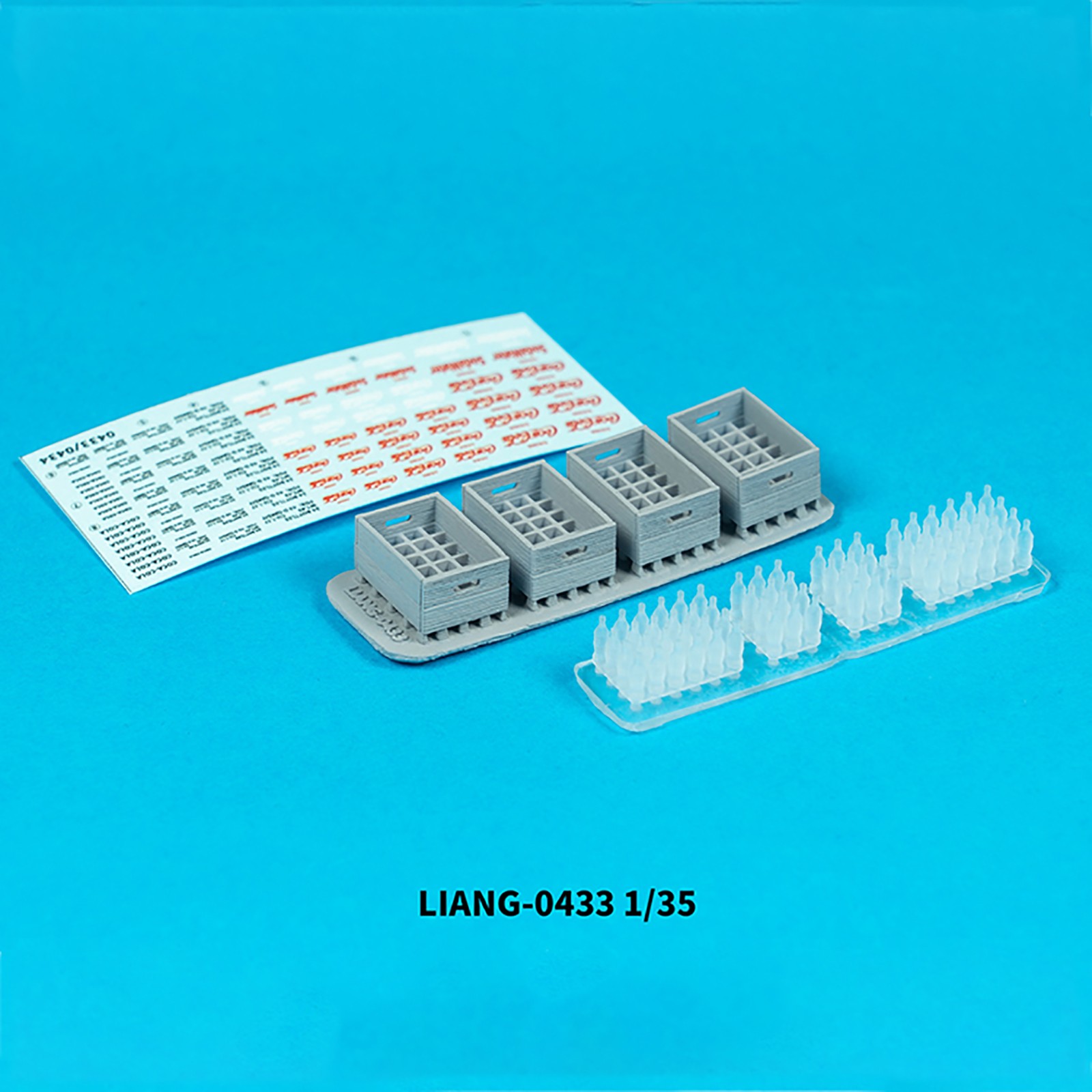 1/35 1/48 1/72 Beer Soda Bottle Crates Model Decoration Parts