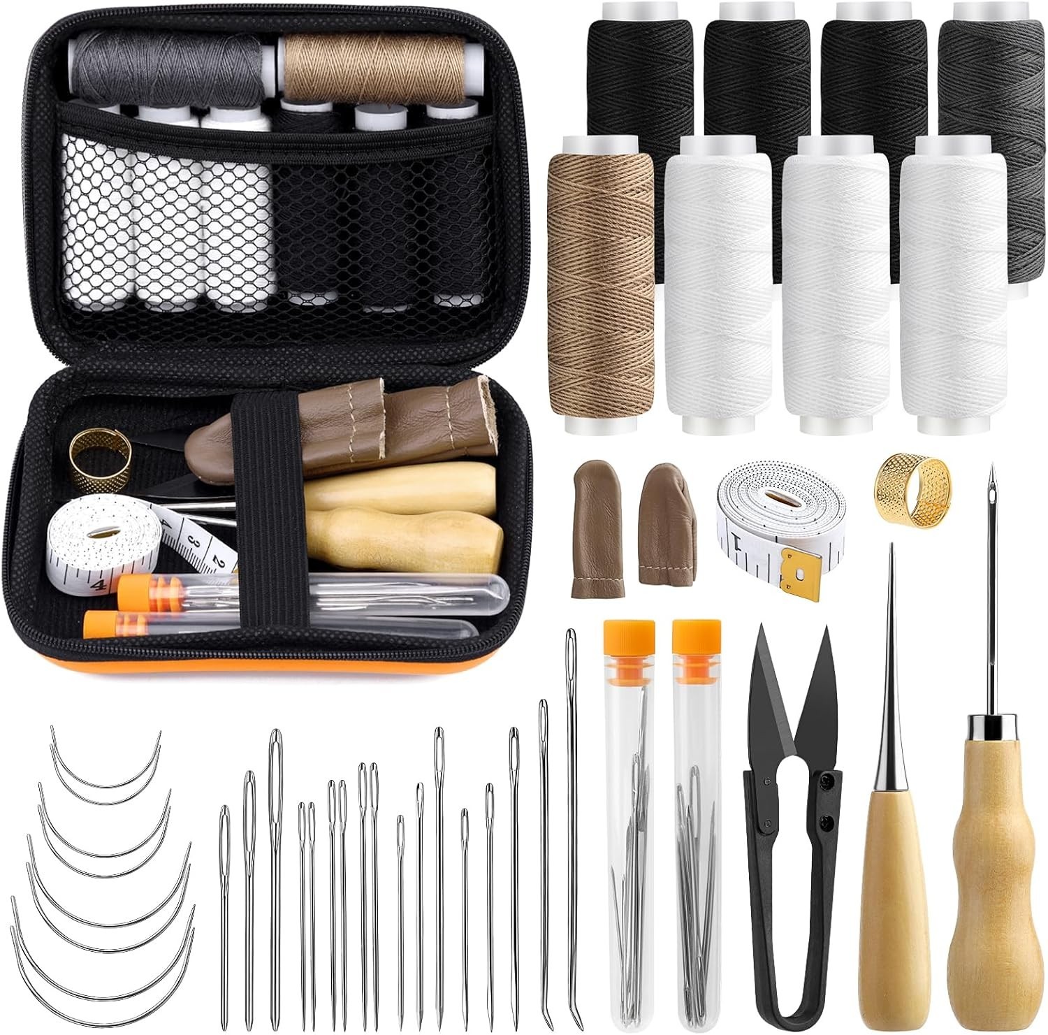 Sewing Kit for Adults, 38 Pcs Heavy Duty Sewing Kit, Needle and Thread Kit with