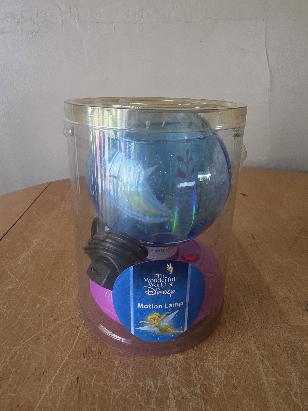 Vintage 2003 The Wonderful World of Disney Tinker Bell Motion Lamp