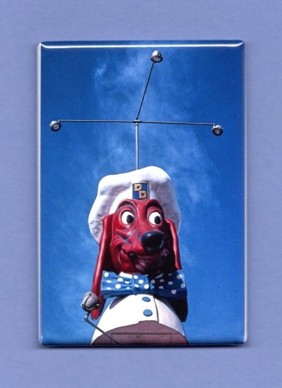DOGGIE DINER RESTAURANT SIGN *2X3 FRIDGE MAGNET* VINTAGE HAMBURGER OAKLAND CA