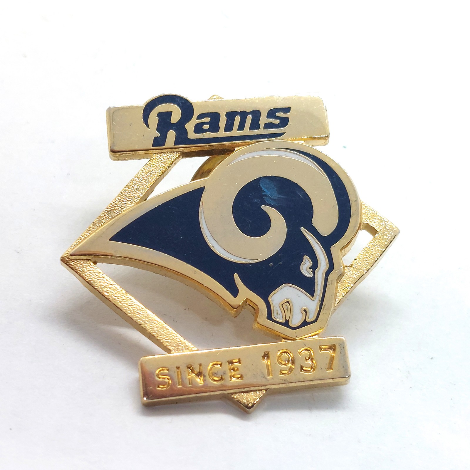 St Louis Rams NFL Football Enamel Lapel Pin Ram Head Logo Since 1937 Peter David