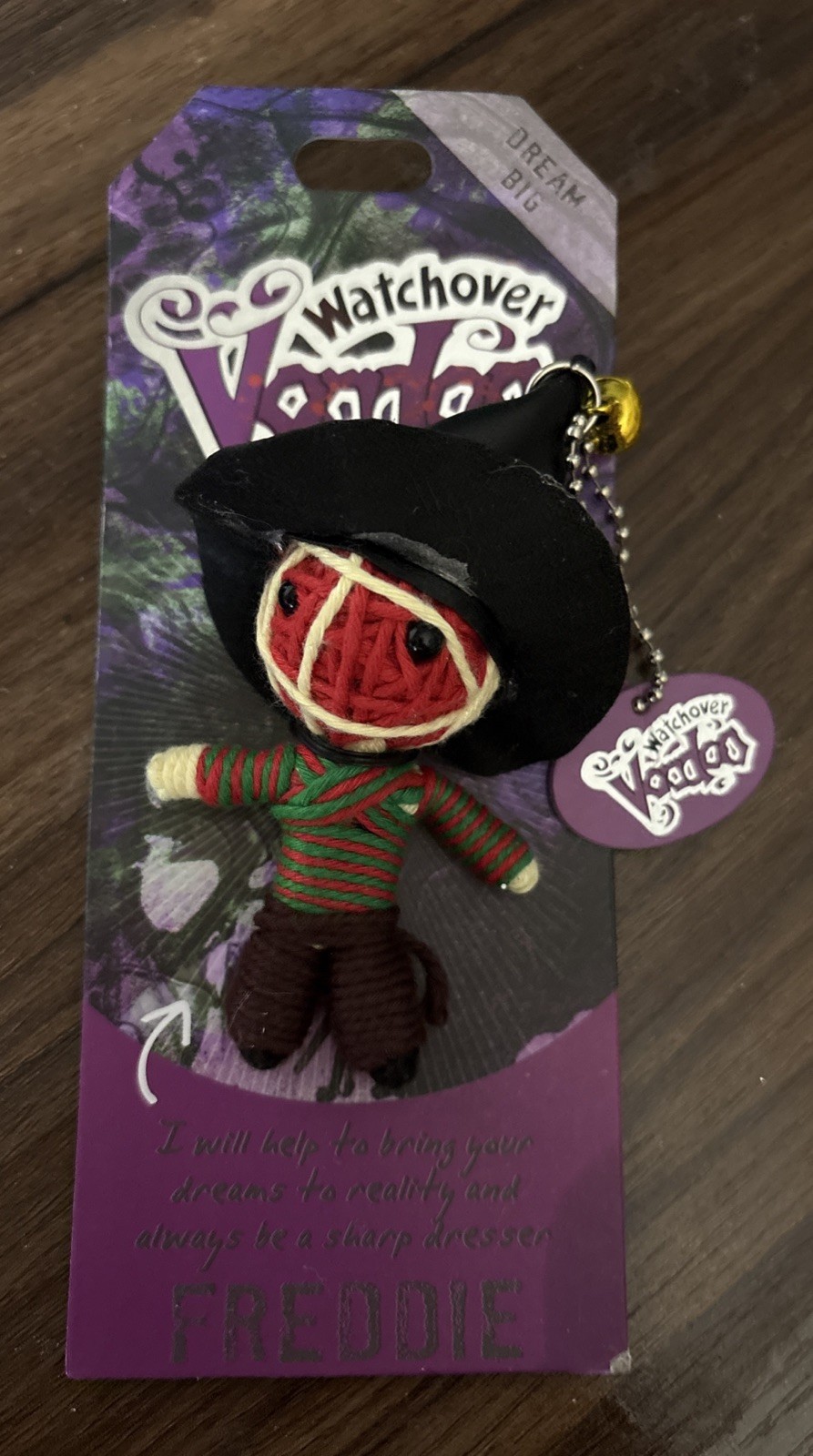Watchover Voodoo Doll Keychain 3” Freddy Krueger Nightmare On Elm Street
