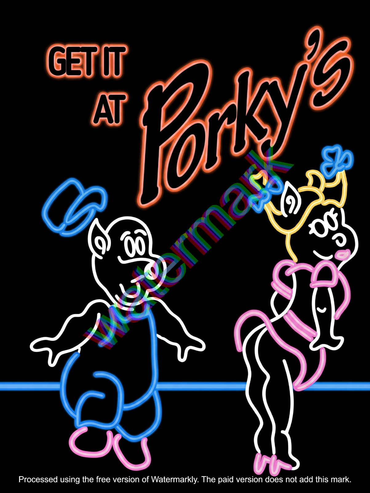 Get It At Porky s  Metal Sign 9