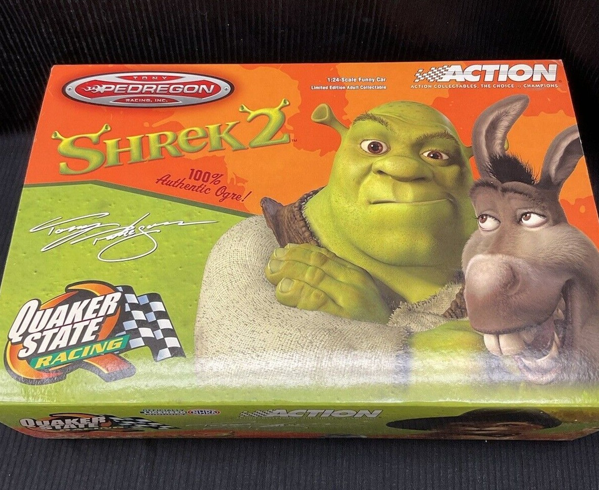 Action Shrek 2 2004 Tony Pedregon Quaker State Camaro Funny Car 1:24