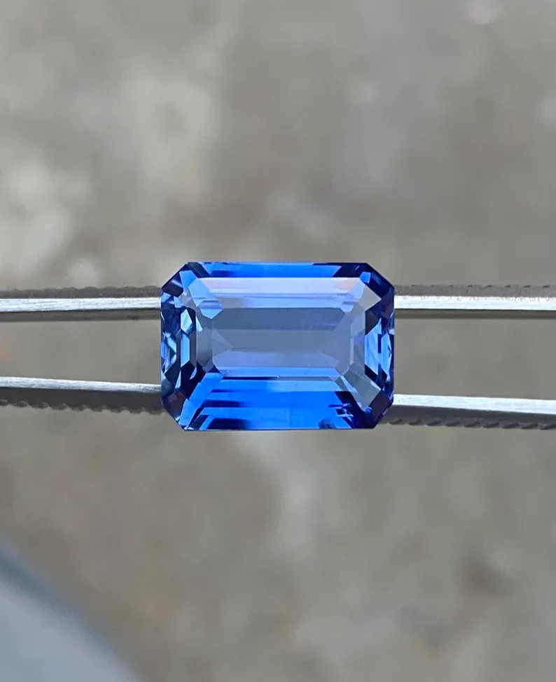 Cornflower Lab Grown Royal Blue Sapphire | 10x14MM For Jewelry Making .