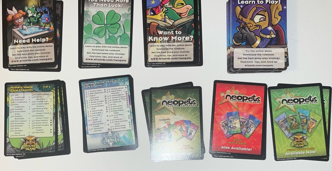Vintage Neopets Card Lot - 60 Code Cards (unredeemable)