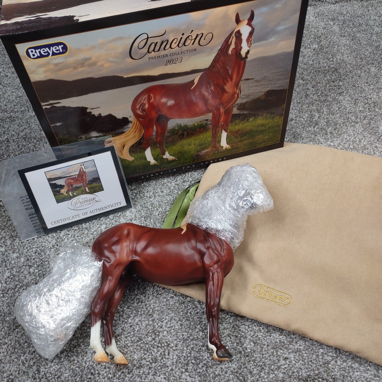 Breyer CANCION Premier Club 2023 MATTE Paso Fino Stallion Horse Bag Box COA NIB