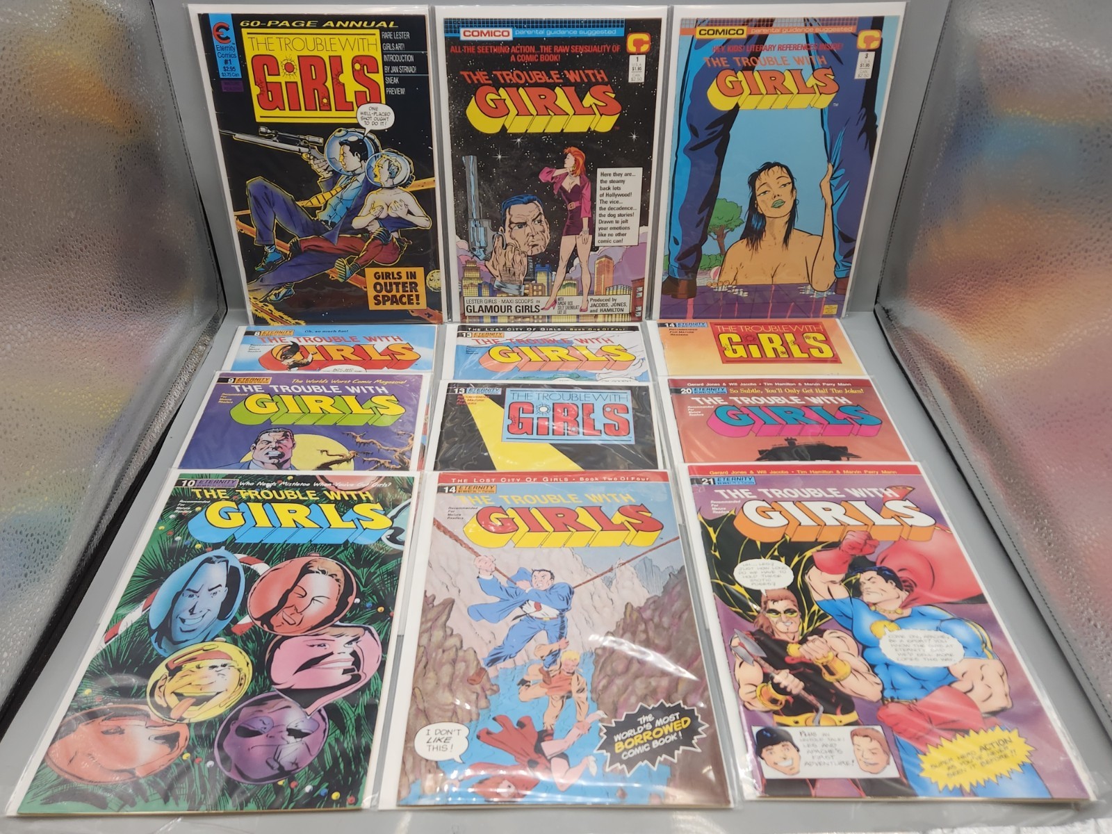 The Trouble With Girls Lot Of 12 (Comico/Eternity 1988-90) /  