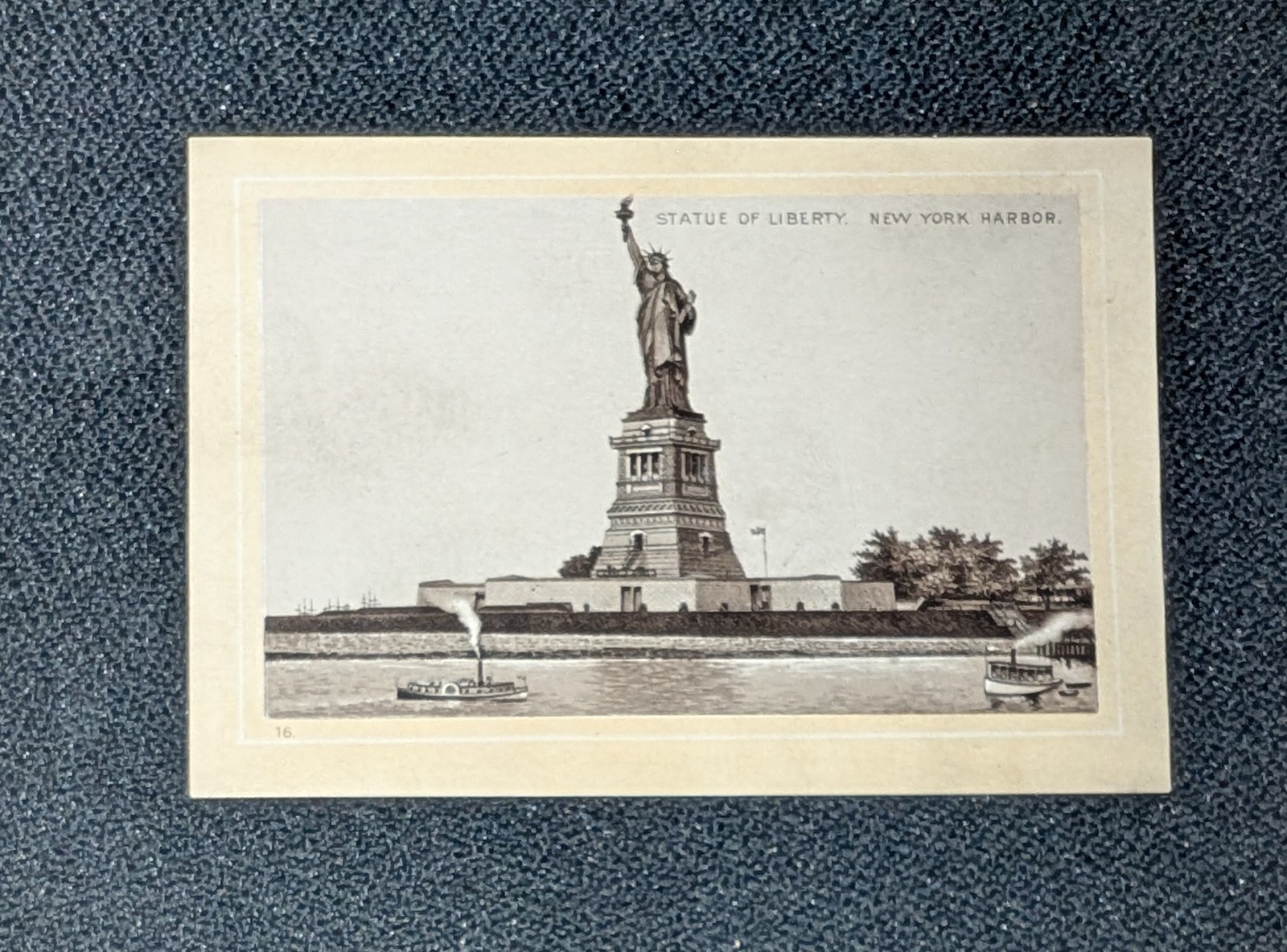 Antique Jersey Coffee Statue Of Liberty Victorian Trade Card 19rh Century