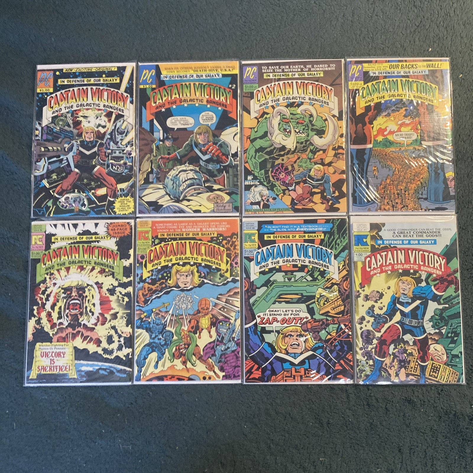 Lot Of Captain Victory #1,2,3,5,6,7,8,9 Set PC Comics 