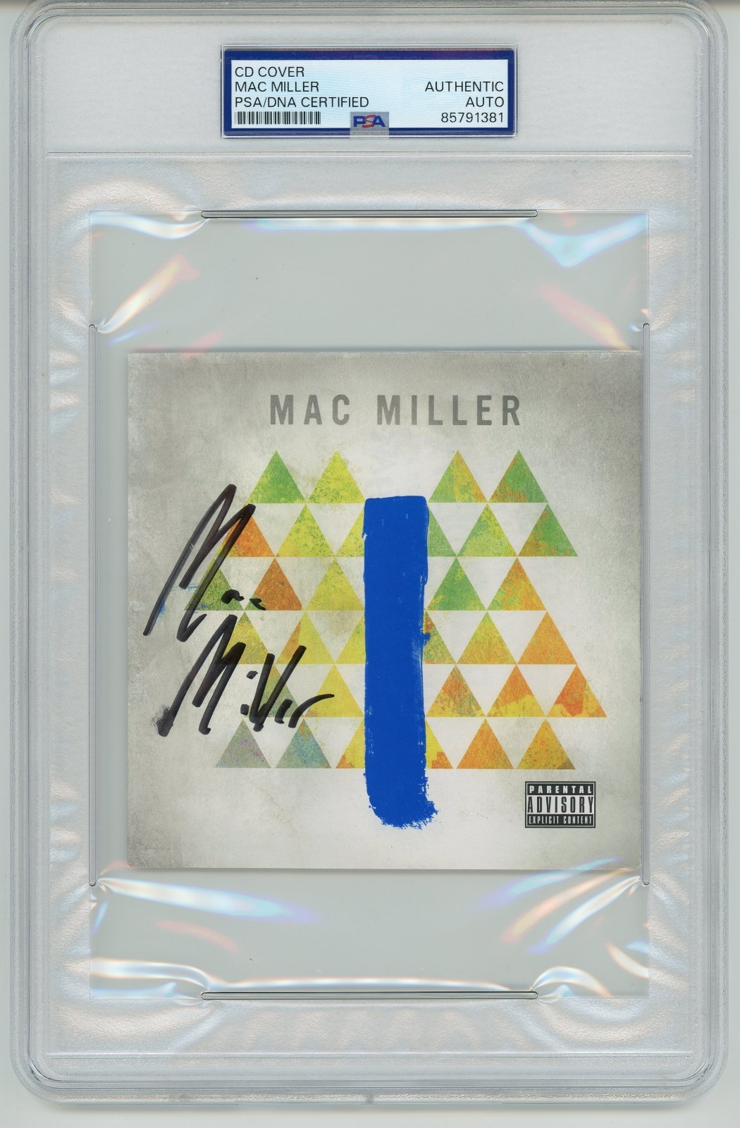 Mac Miller ~ Signed Autographed Blue Slide Park CD Cover ~ PSA DNA Encased