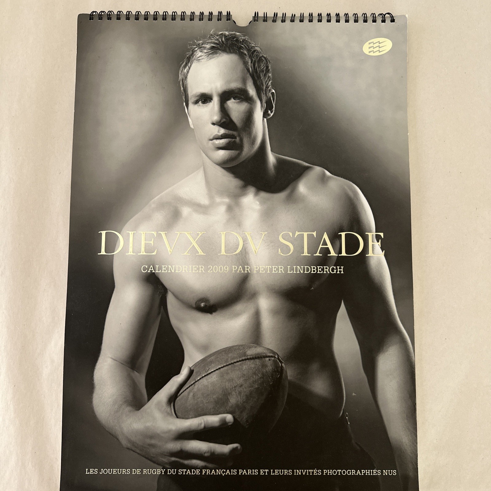 Vintage DIEUX DU STADE 2009 European Rugby Players Wall Art Calender