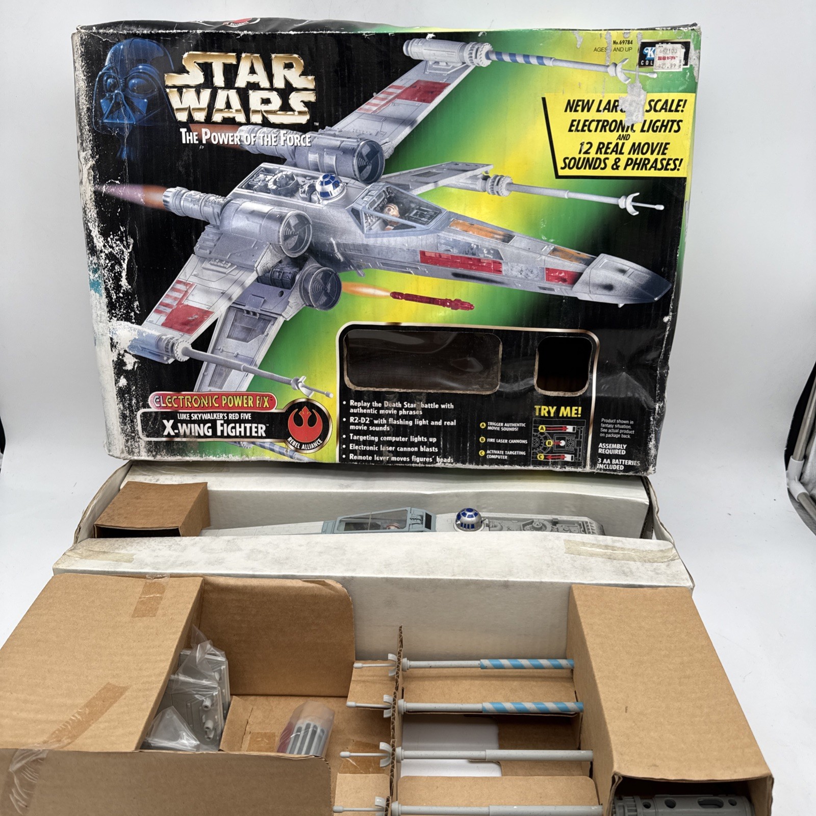 Kenner Power of the Force Electronic X-Wing Fighter Luke Skywalker 1995