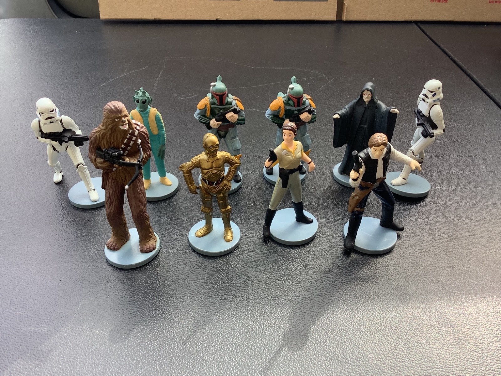 Star Wars Action Figures PVC Toy Figure Applause Lucasfilm 1995 CAKE TOPPERS LOT