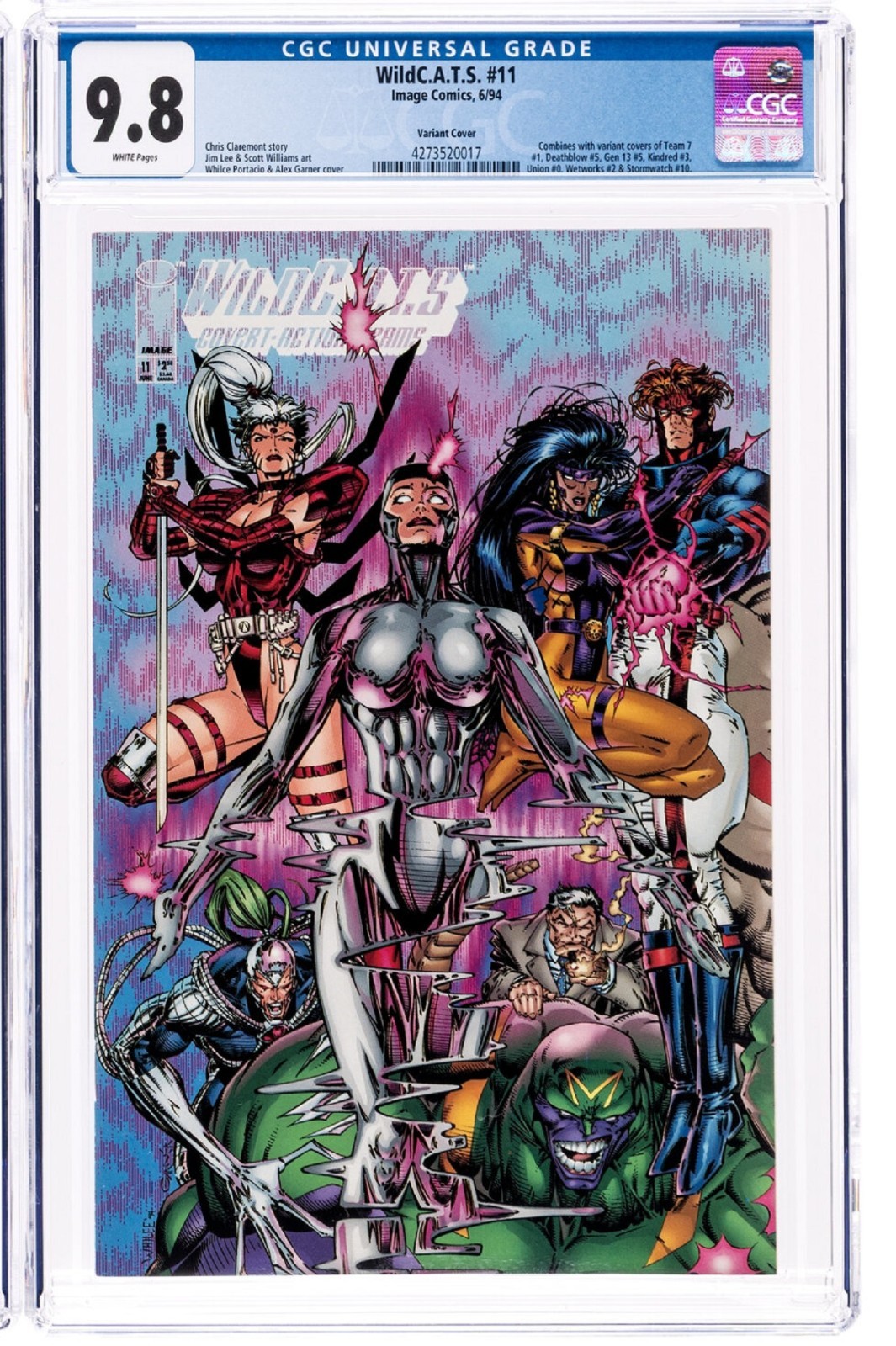 WildC.A.T.S. #11 Image Comics CGC 9.8 NM/MT Whilce Portacio connecting Variant