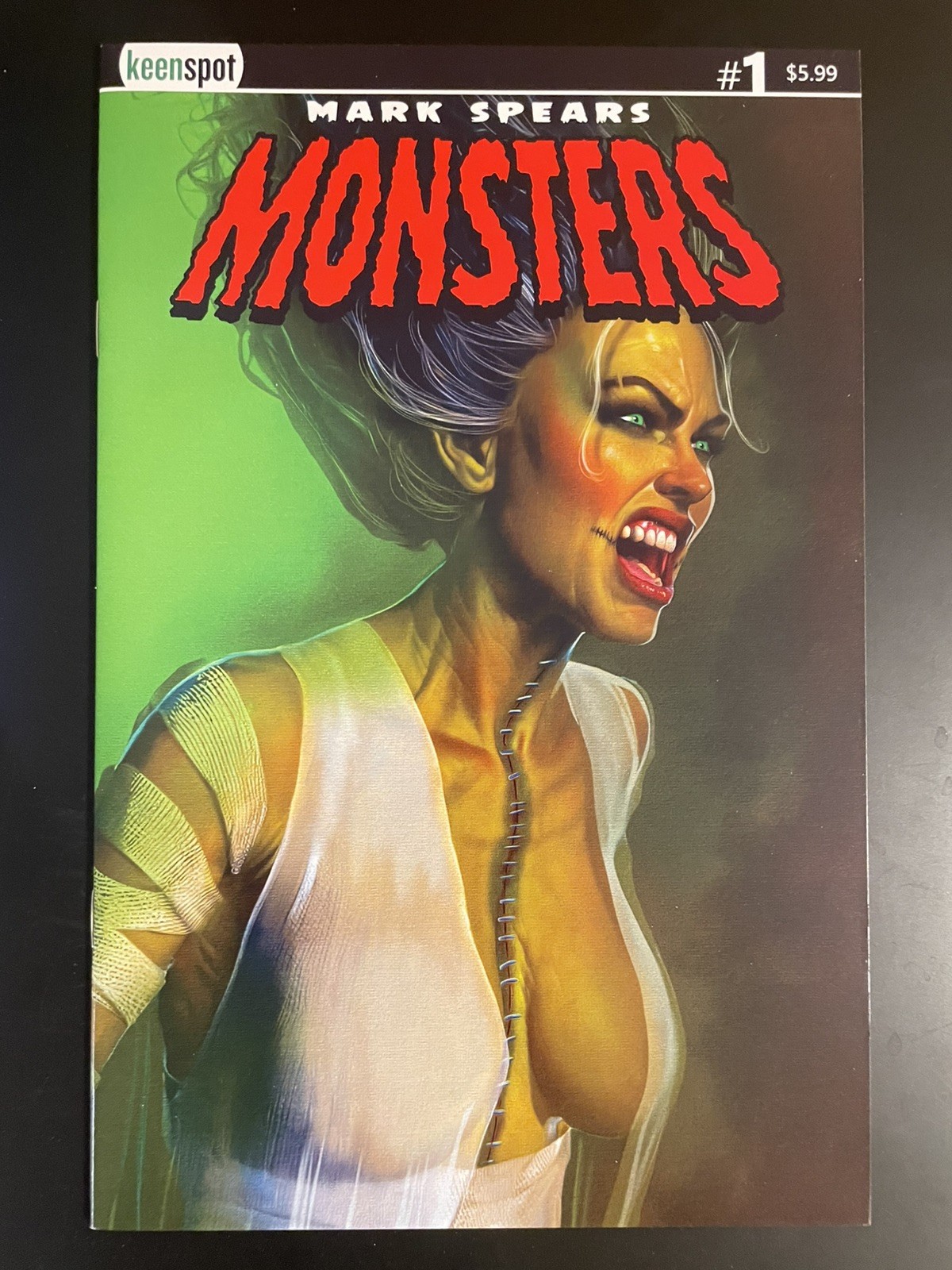 MARK SPEARS MONSTERS #1 1ST PRINT COVER E BRIDEZILLA KEENSPOT NM 